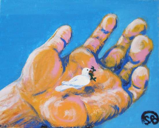 held in the palm of God's hand